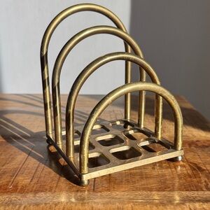 Vintage Brass Letter Holder